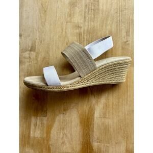 San Miguel Mexico Elastic Resort Espadrille Sandal Comfort Wedge Slip On Size 9